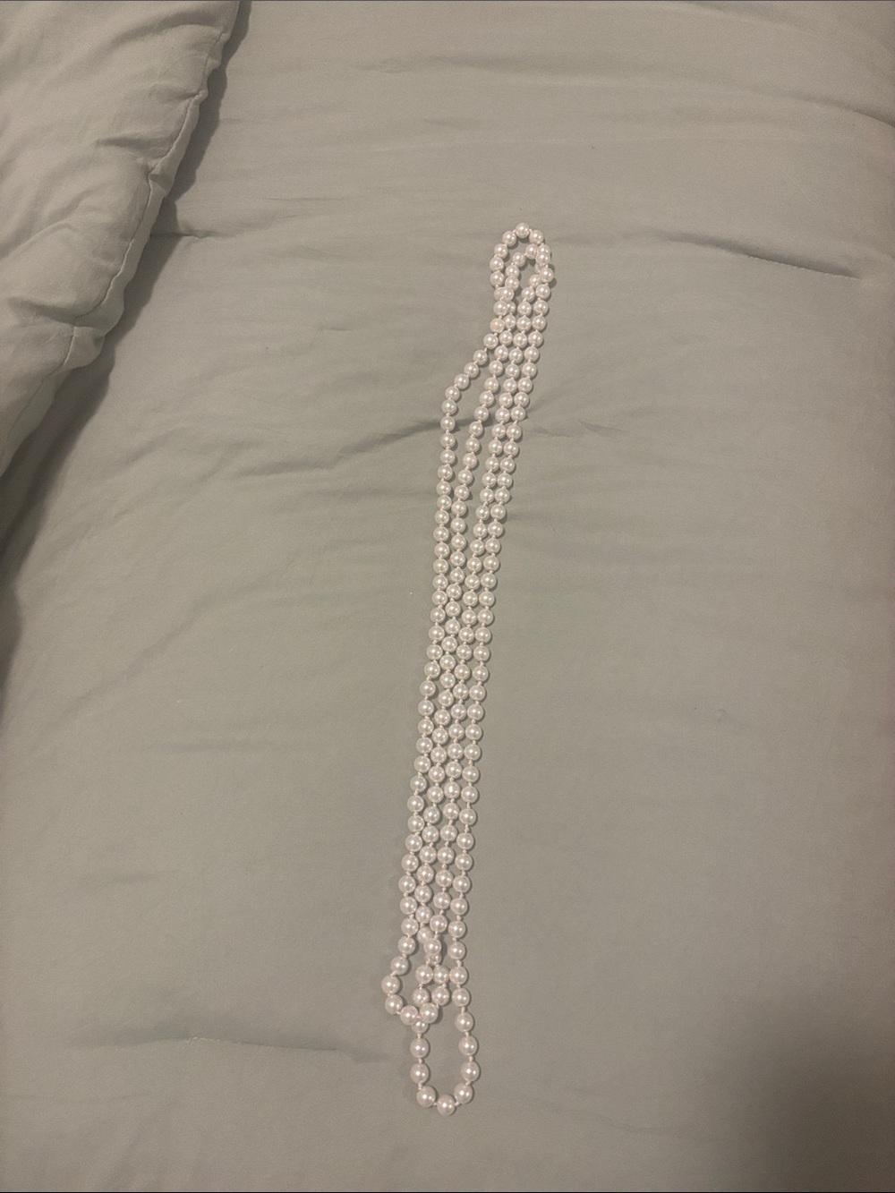 Classic White Pearl Strand Necklace - Elegant Women's Accessory